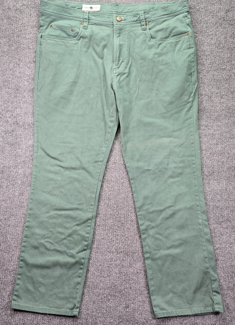 Onward Reserve Pants Mens 38x30 (38x29) Green 5 Pocket Stretch Casual Chino
